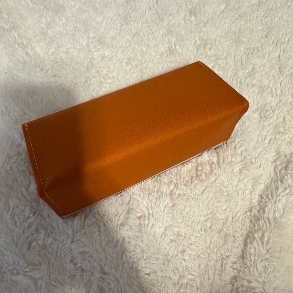 Tory Burch Orange Sunglasses Case only - Picture 2 of 4